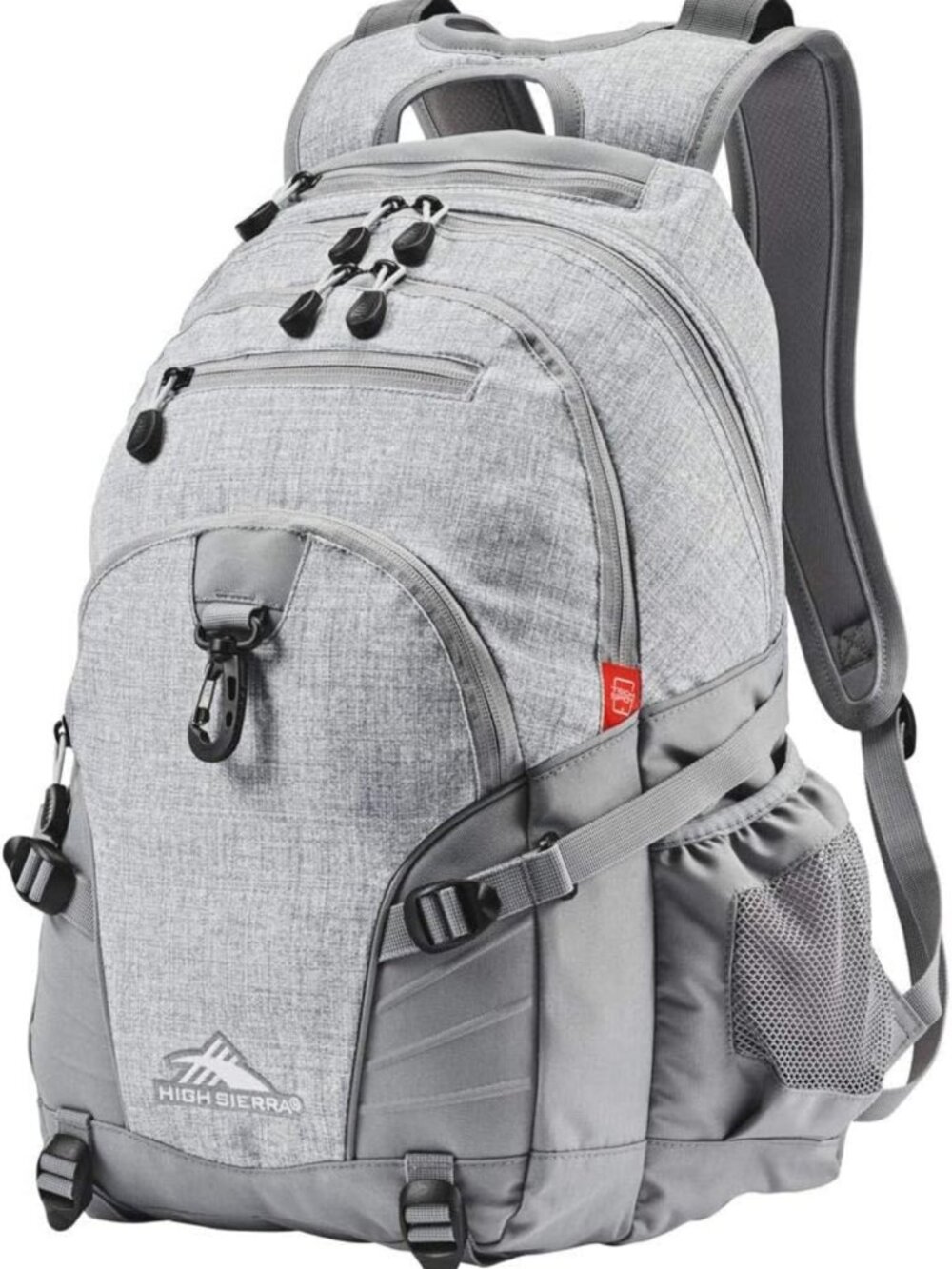 Versatile Travel & Work Backpack with Tablet Sleeve - Stylish Silver Heather